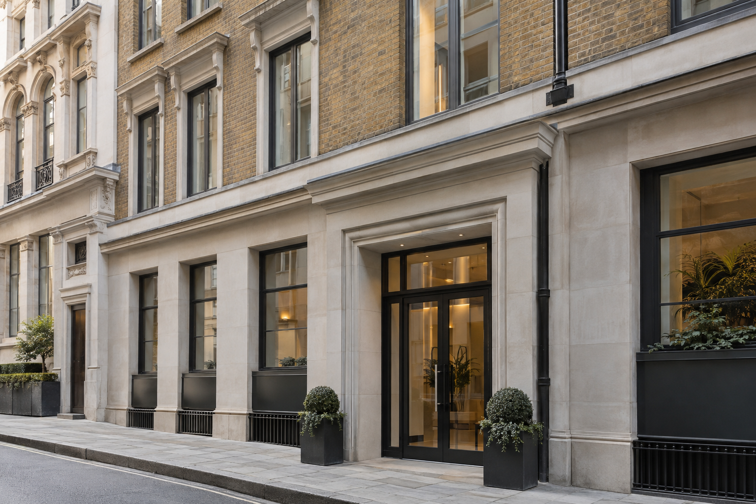 Managed building detail in the City of London