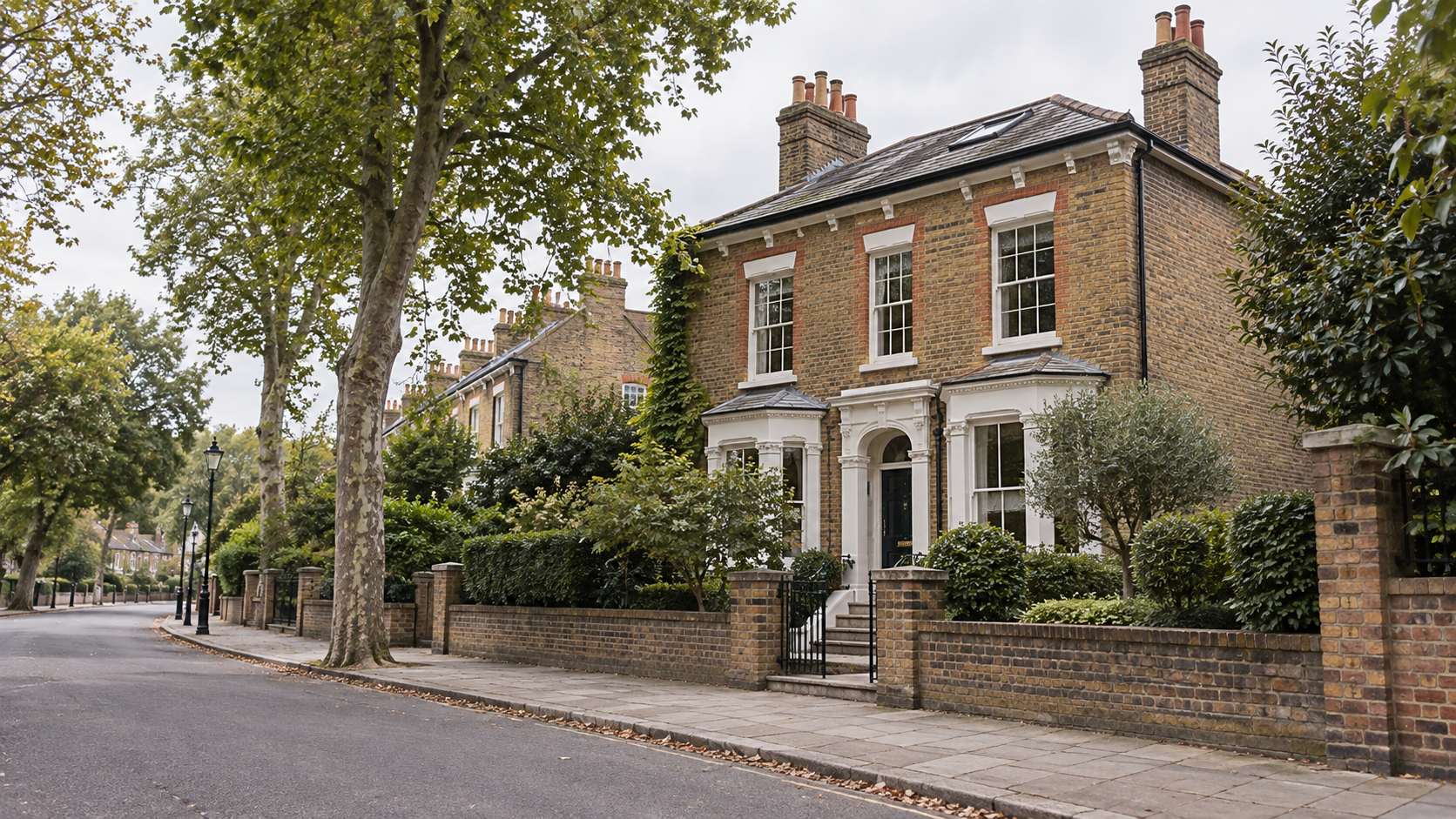 Residential street in Greenwich